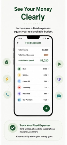 のこりと。- 給料日までの残金管理 iPhone screenshot
