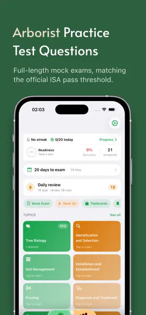 ISA Arborist Exam Prep & Quiz screenshot 2
