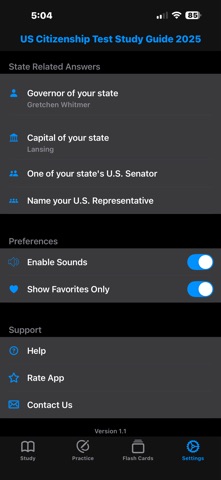 US Citizenship Test 2025 - Pro screenshot