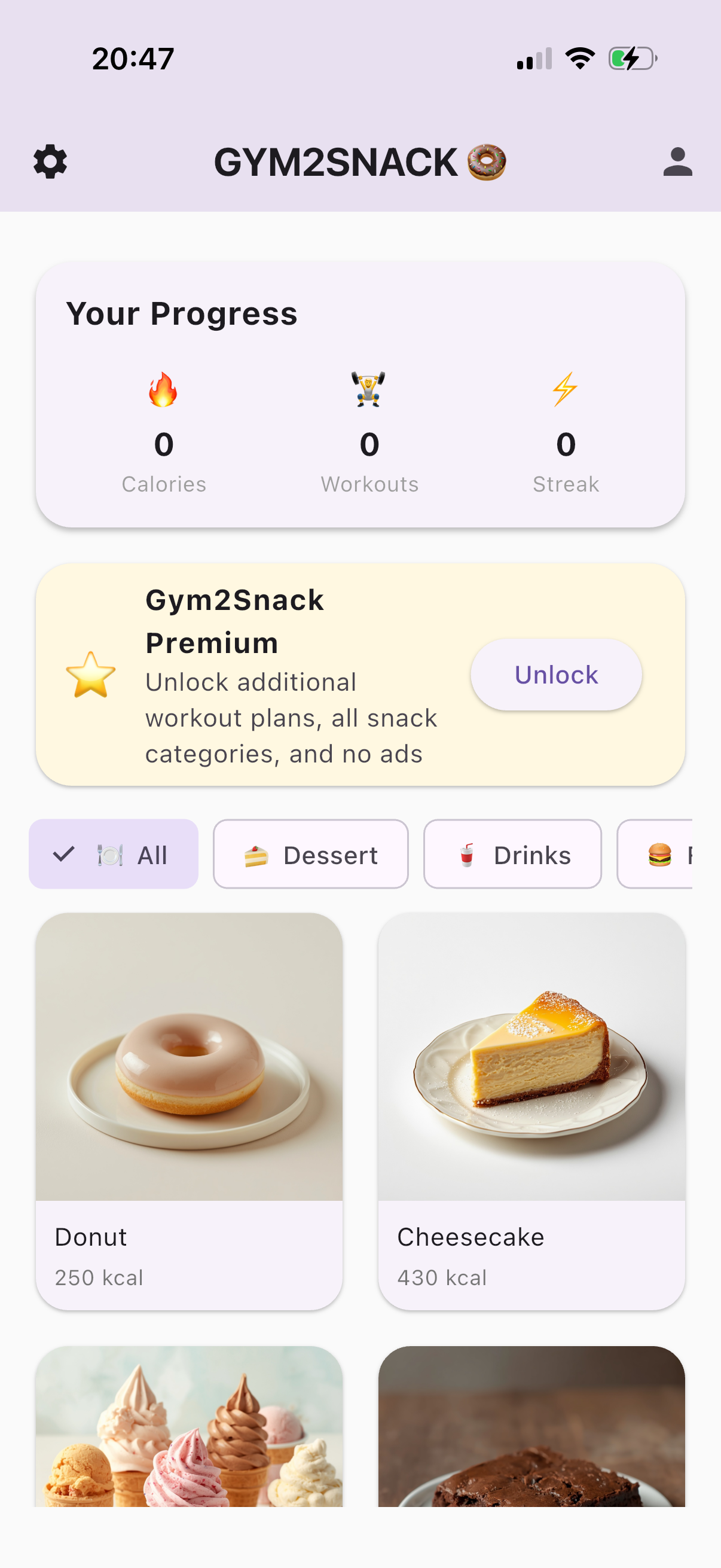 Gym2Snack screenshot 6