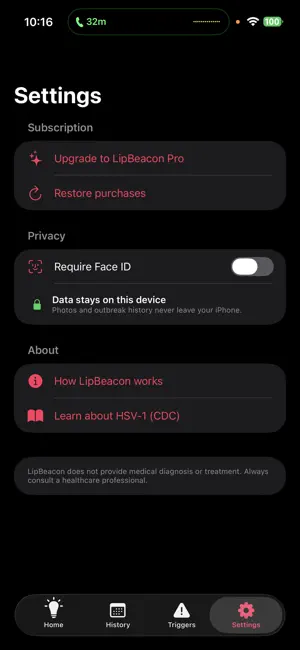 LipBeacon: Cold Sore Coach screenshot 3