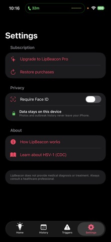 LipBeacon: Cold Sore Coach Screenshot 3 of 3