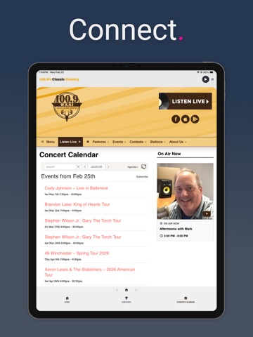 100.9 Classic Country iPad screenshot