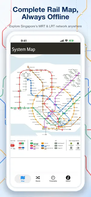 Singapore MRT LRT Offline iPhone screenshot 1