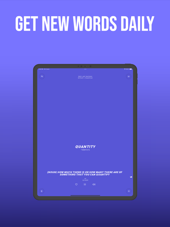 Learn English - Vocabulary iPad screenshot 1 - Education app