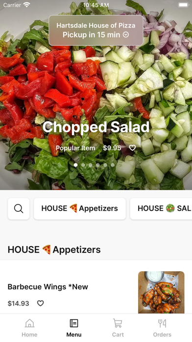 Hartsdale House of Pizza To Go iPhone screenshot 2 - Food & Drink app