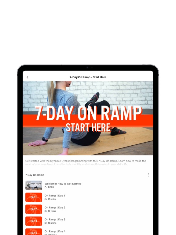 Dynamic Cyclist iPad screenshot 2 - Health & Fitness app
