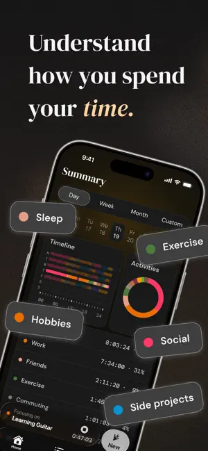 Nanominute: Track Your Time screenshot 1