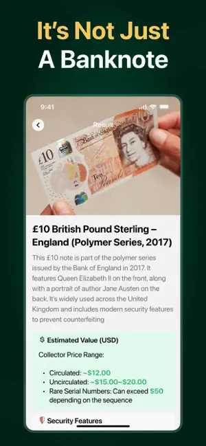 Banknote & Moneys Identifier screenshot 2