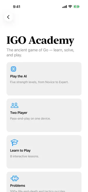 IGO Academy screenshot 2