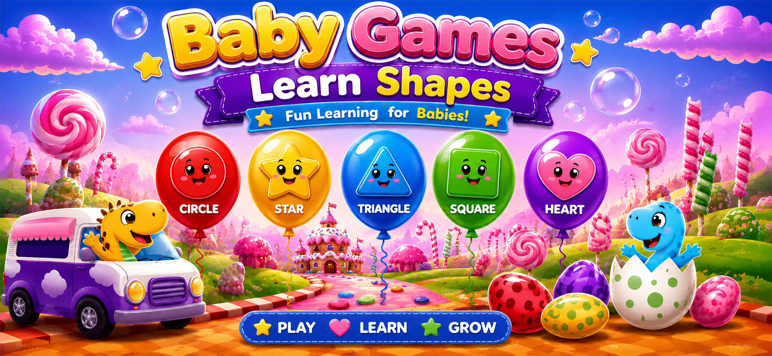 Toddler Baby Balloon Pop Games screenshot 3