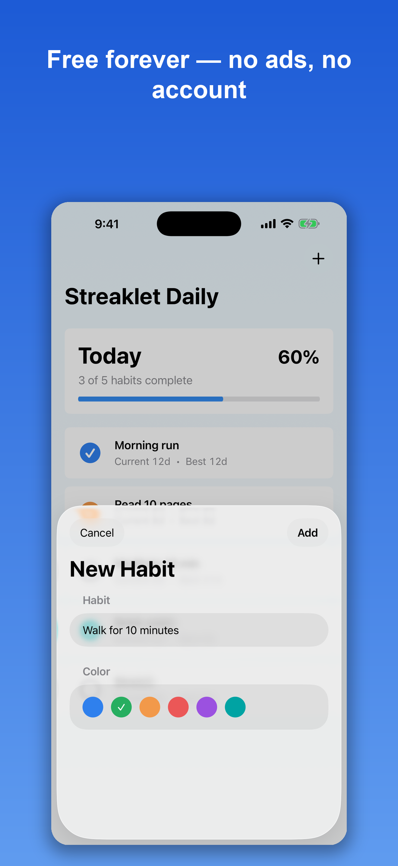 Streaklet: Habit Tracker screenshot 3