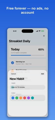 Streaklet: Habit Tracker Screenshot 3 of 3