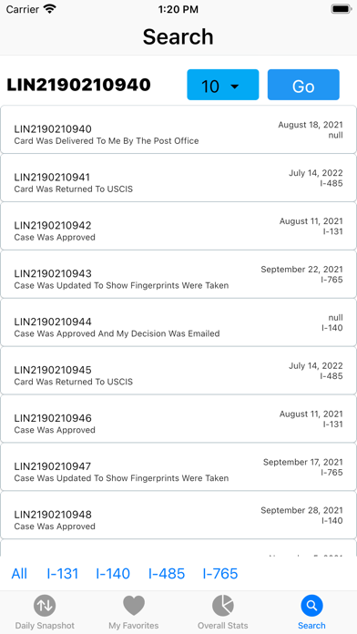 Case Hilites Screenshot