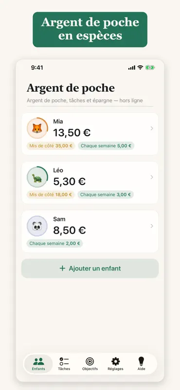 Argent de poche: carnet enfant screenshot 1 of 5