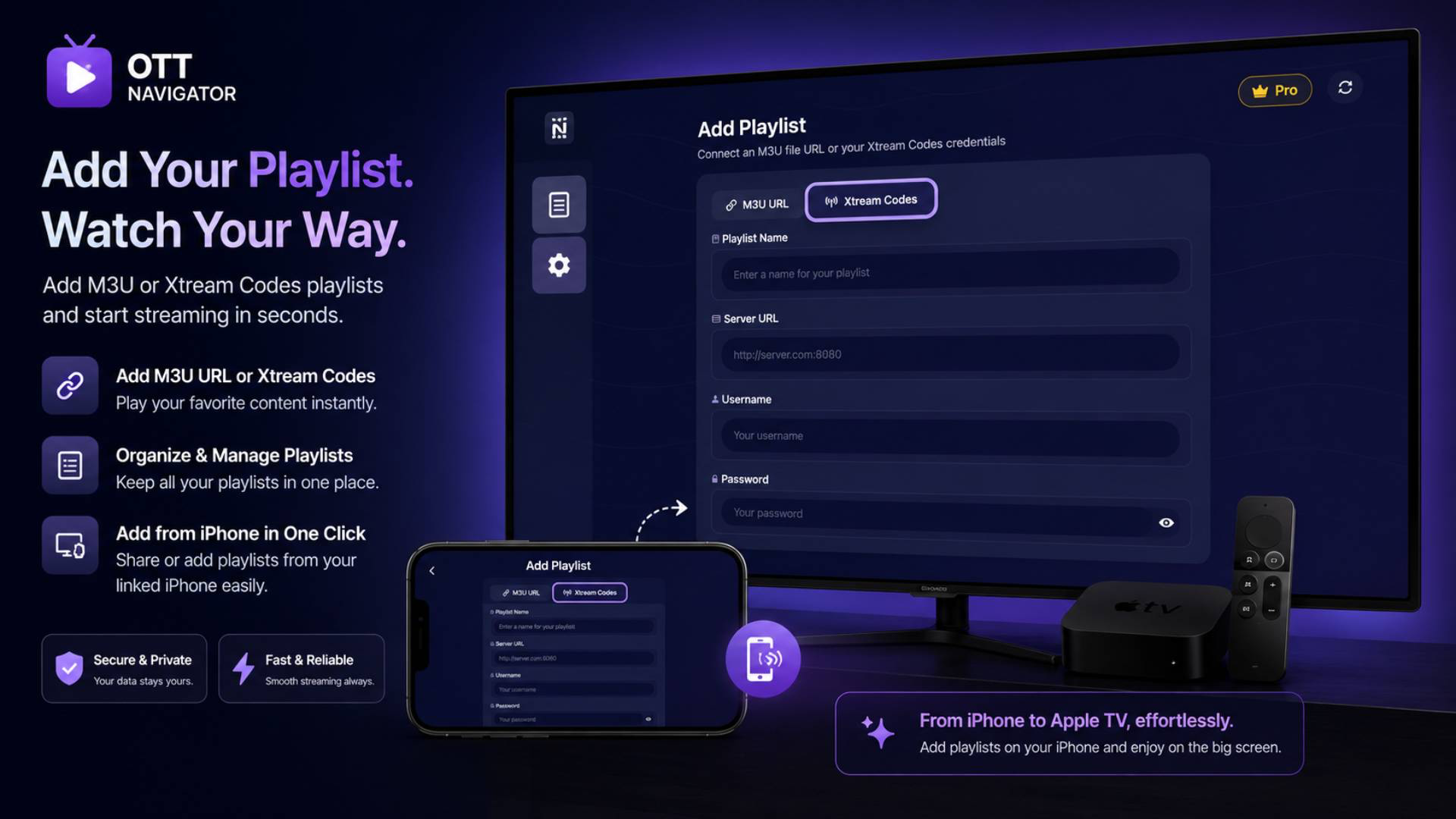 OTT Nav Tivimain IPTV Smarters