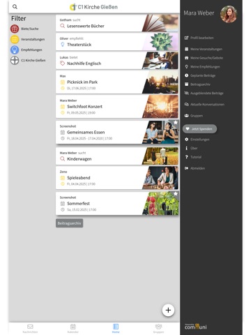 C1 Kirche Gießen iPad screenshot