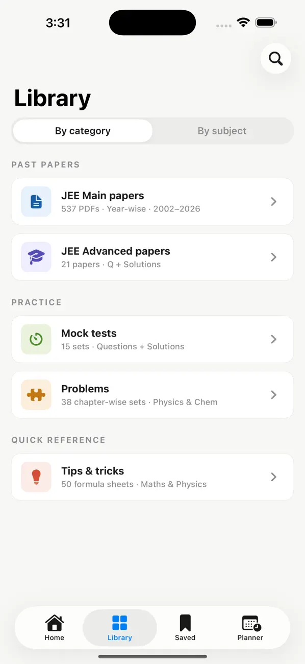 Screenshot #2 pour JEEPrep: Main & Advanced PYQ