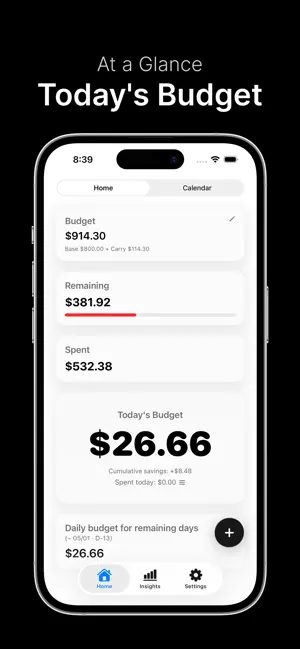 Margin - Daily Budget Tracker screenshot 2