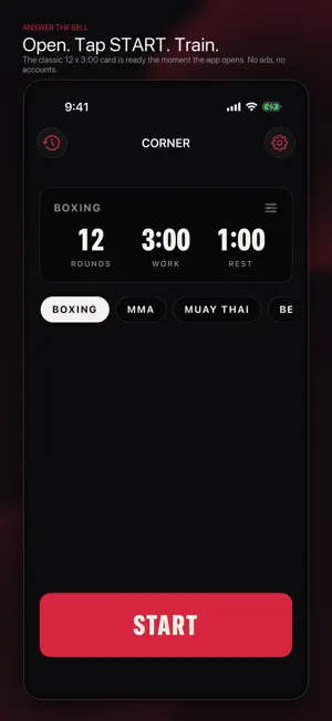 Corner: Boxing Timer screenshot 1