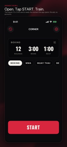 Corner: Boxing Timer iPhone screenshot