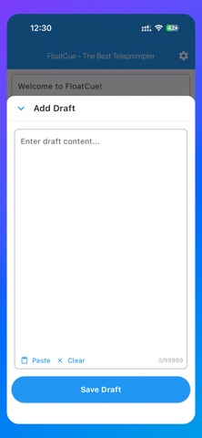FloatCue - Teleprompter Screenshot 3 of 5