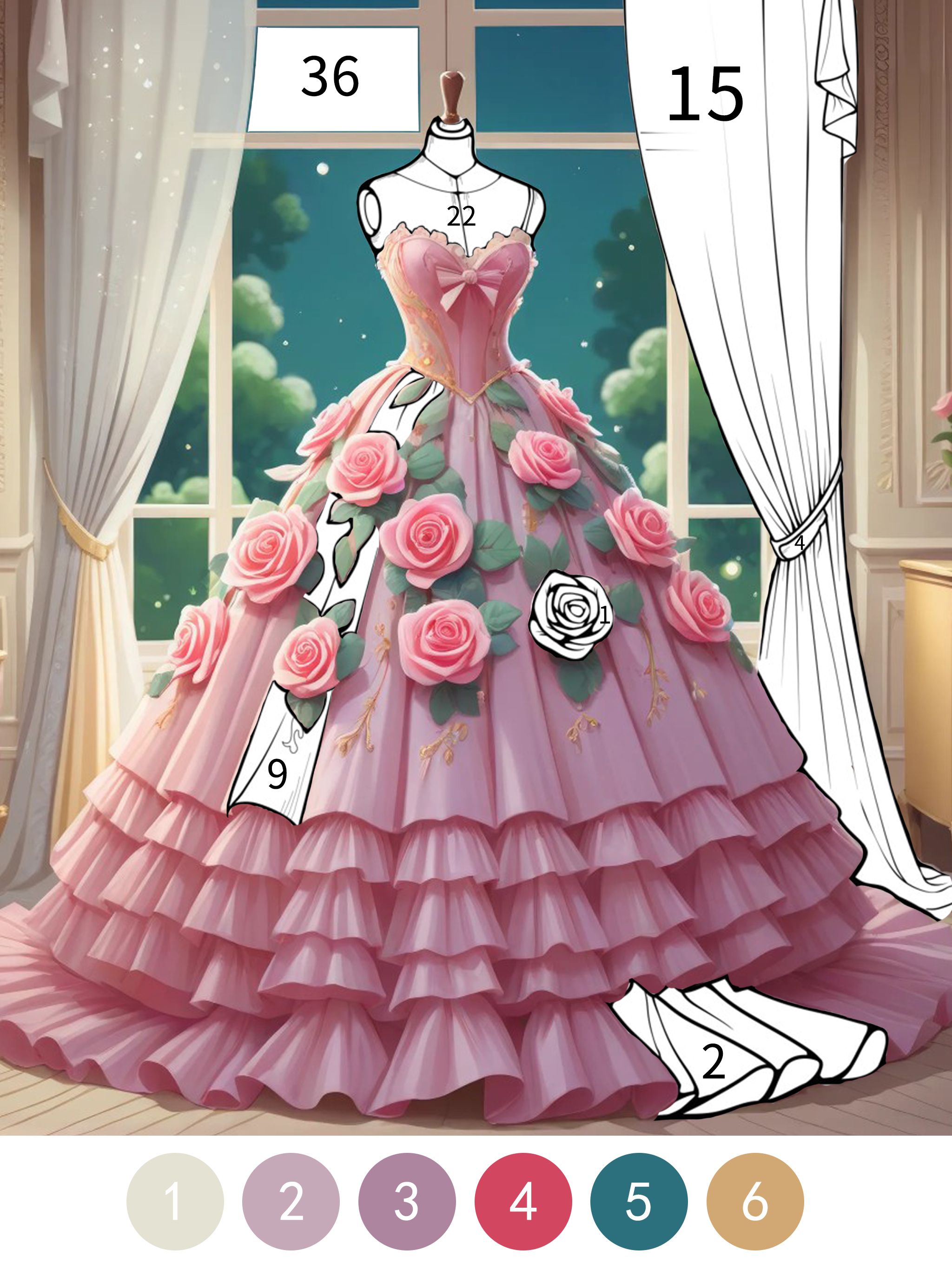 Princess Dress Coloring Book