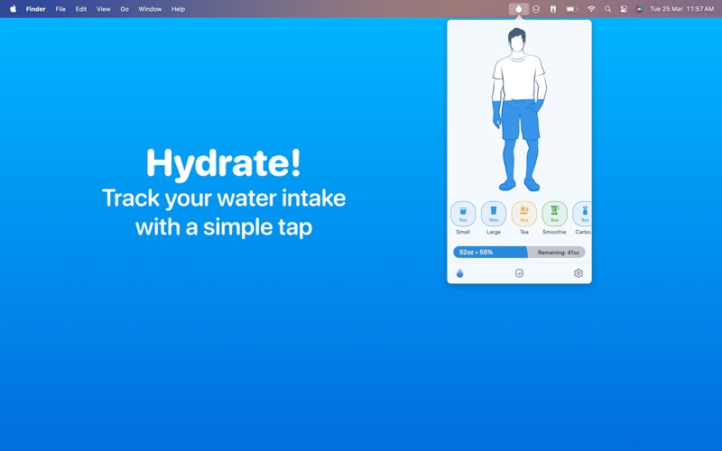 Screenshot #1 pour WaterMinder - Water Tracker