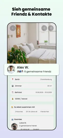 Screenshot von Flatsforfriendz - WG & Wohnung auf dem iPhone 2