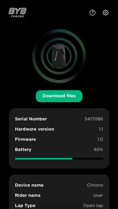BYB Chrono Screenshot
