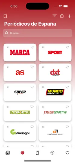 Captura de pantalla de Periódicos De España en iPhone 2