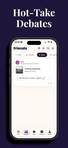 Fig - Music Taste Identity iPhone screenshot