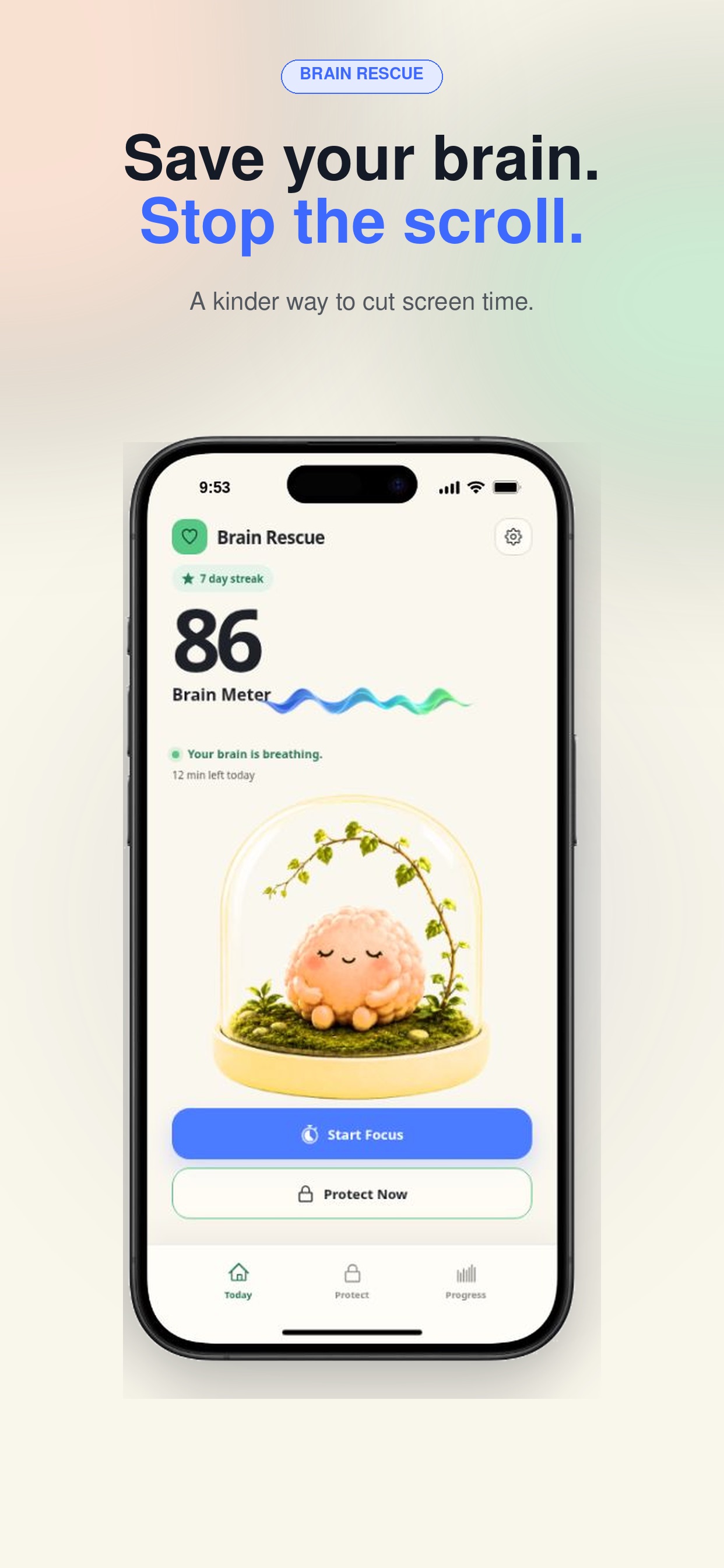 Screenshot 1 of Brain Rescue: Screen Time