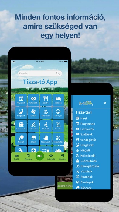 Tisza-tó App Screenshot