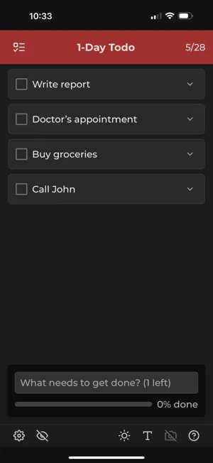 1-Day Todo screenshot 2