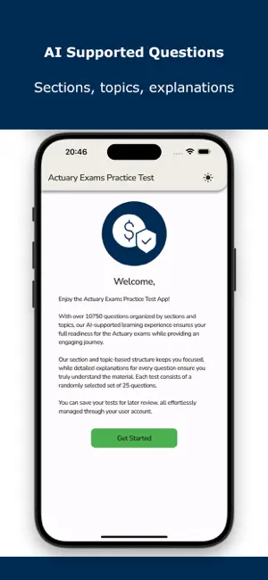 Actuary Exams Practice Test screenshot 2