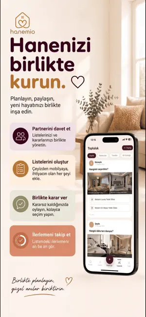Hanemio: Çeyiz & Ev Topluluğu screenshot 2
