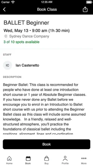 Sydney Dance Company Classes screenshot 3