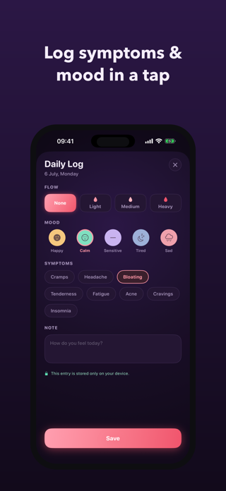 Flowly: Period Tracker Screenshot 4 of 5