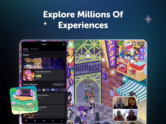 Highrise: Avatar, Chat & Play iPad app afbeelding 3