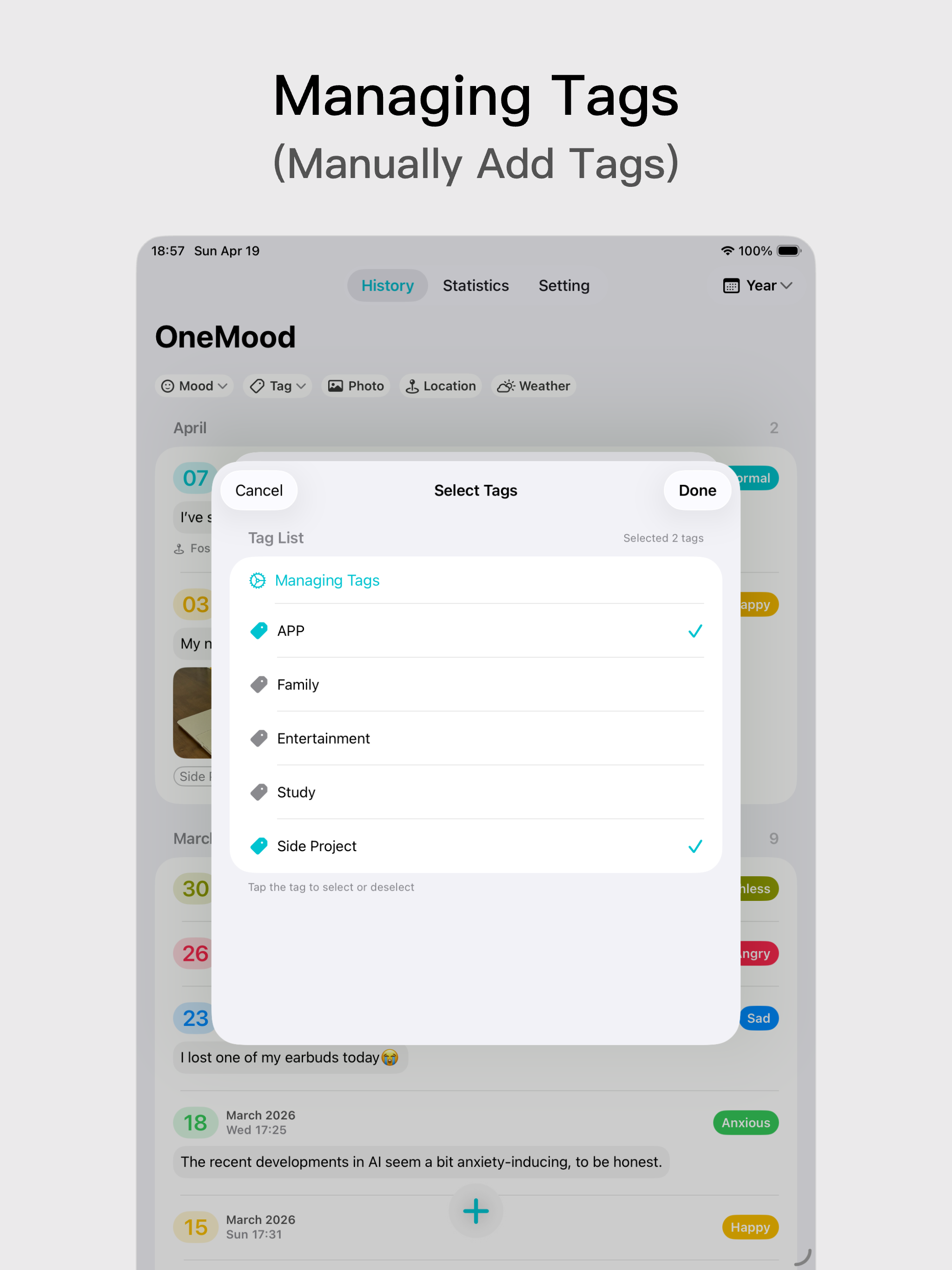 OneMood-Emotion Mood Tracker