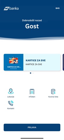 MF banka iPhone screenshot