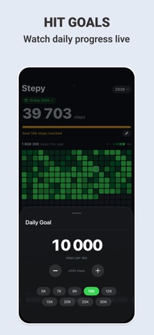 Stepy: Step Counter & Goals Screenshot 3 of 4