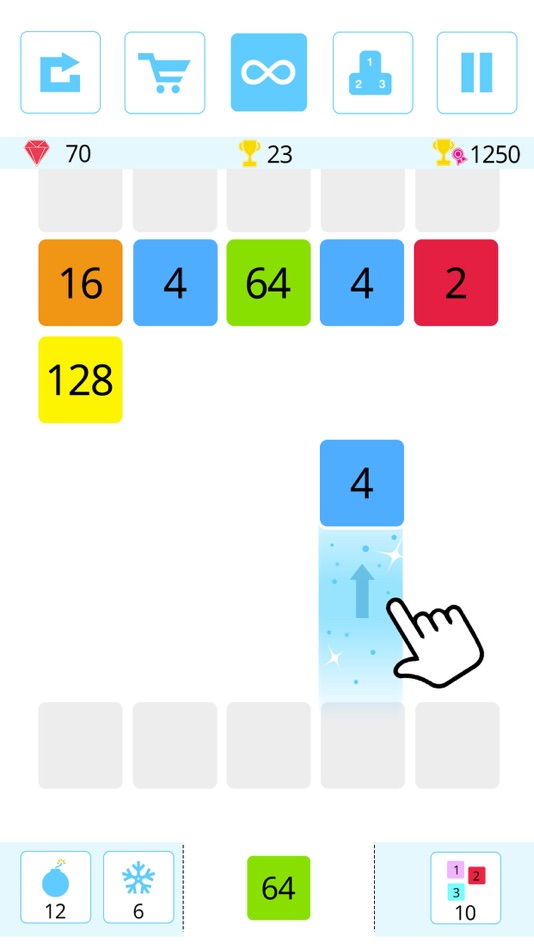 #4. Shoot and Merge the numbers (iOS) By: PLAYTOUCH