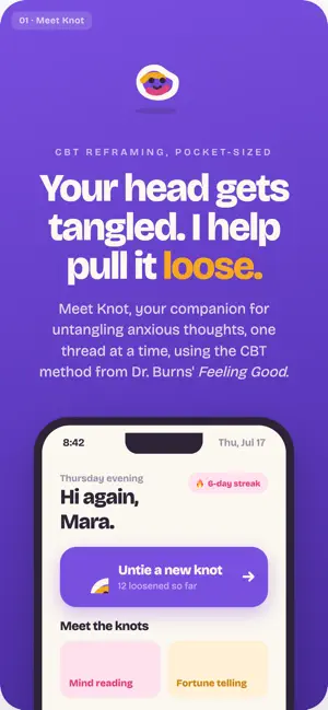 Knots: CBT Thought Reframing screenshot 1