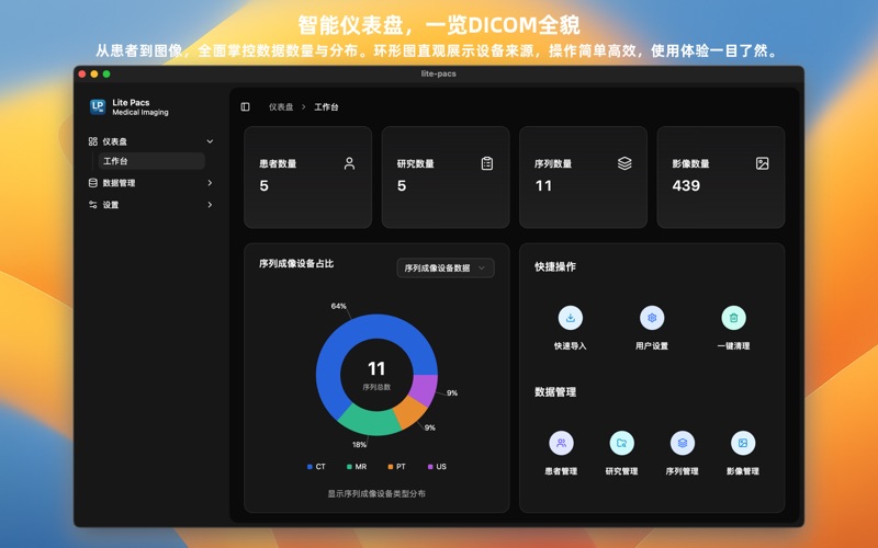Lite PACS screenshot