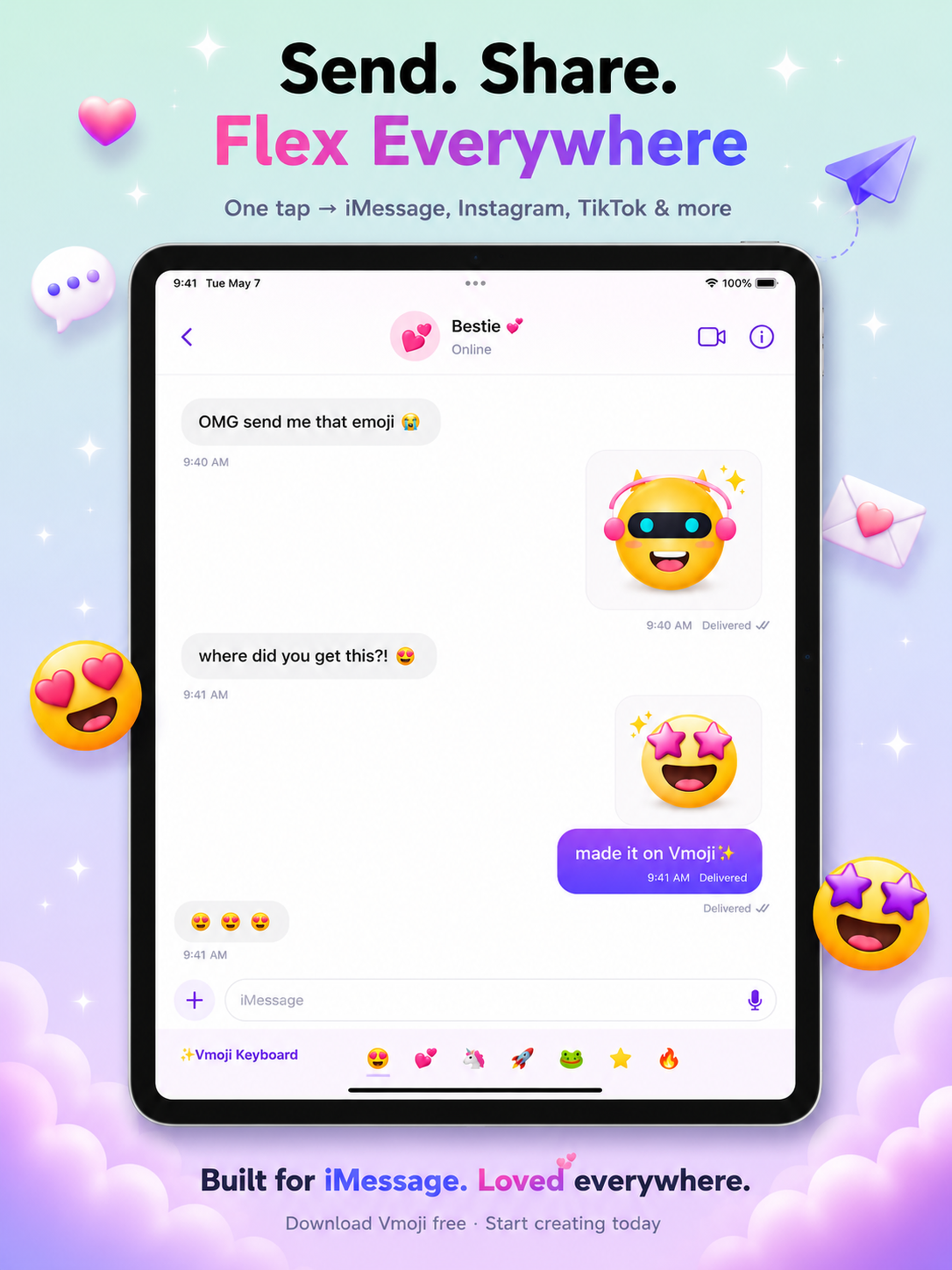Vmoji - AI Gen Emoji & Mix screenshot 12