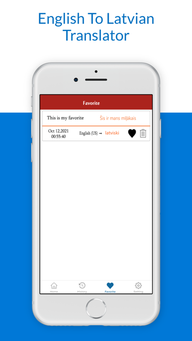 English To Latvian Translator iPhone screenshot