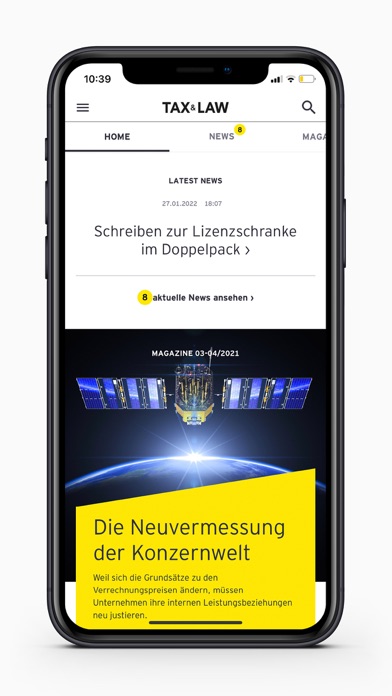 EY Tax & Law DE News Screenshot