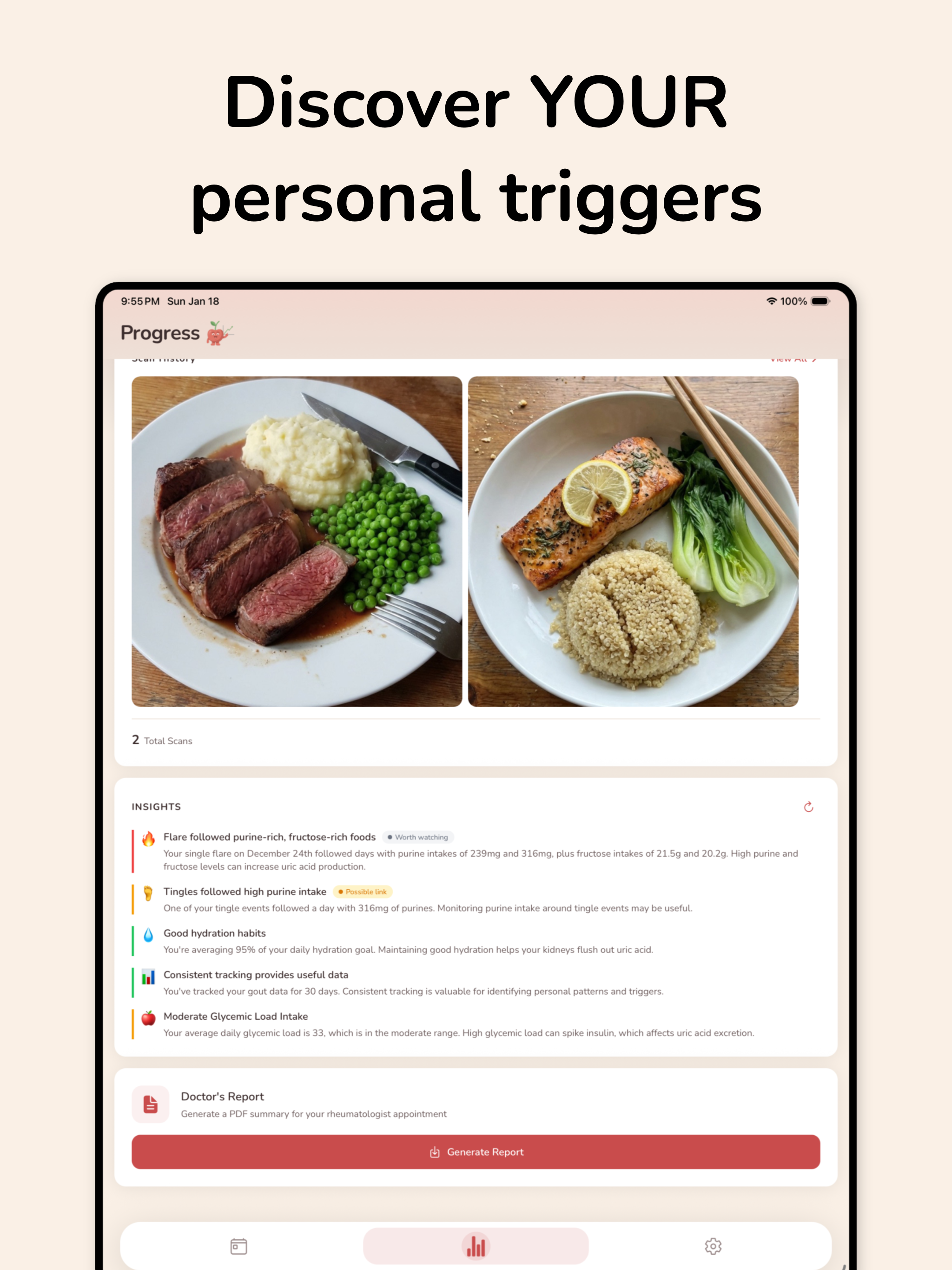 Urica: Gout Flare Diet Tracker